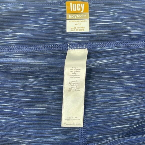 Lucy Tech Womens Activewear Skorts Wrap Skirt Stretch Blue XL - Picture 5 of 6
